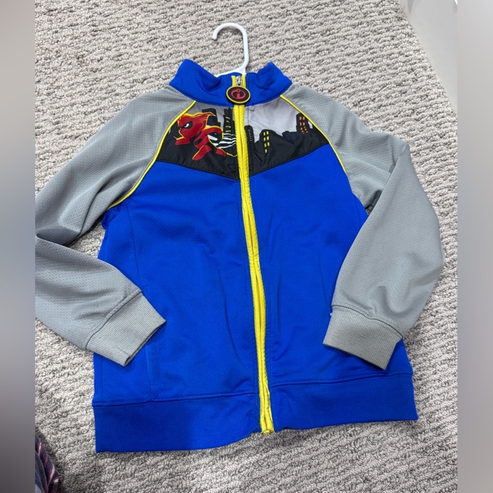 Disney Gray and Blue Jacket with Yellow Highlights- Incredibles